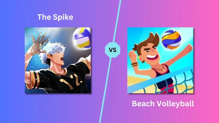 The Spike MOD APK vs Beach Volleyball MOD APK